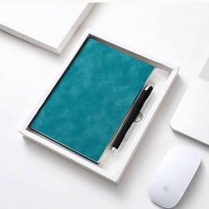 Cuaderno de Cuero con Tapa Blanda A5 Personalizado con Logotipo Grabado, Set de Regalo para Oficina o Escuela, Cuaderno con Set de Bolígrafos, Venta al Por Mayor - Product Image 5