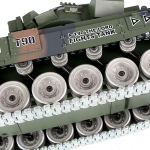 Modèle de char <span class=keywords><strong>russe</strong></span> <span class=keywords><strong>T90</strong></span> PRO en métal à l'échelle 1:18, prêt pour le combat, chars télécommandés avec fonctions de tir de balles PP et d'eau, fonctions de fumée, piles RC - Product Image 5