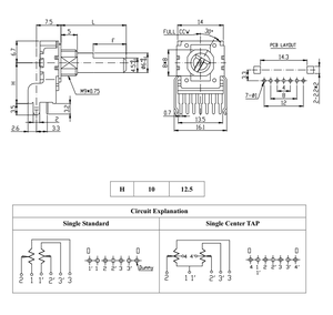Rk24 פוטנציומטר korg pa600 חוט פוטנציומטר 2000mm - Product Image 6