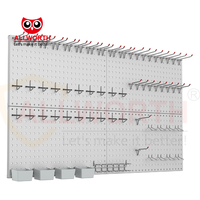 Panneau de fixation pour outils de contrôle mural en métal sophistiqué et fonctionnel
