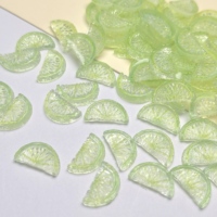Realistiche limoen- en citroenschijfjes van hars voor DIY knutselwerk, nageldecoraties, mini fruitschijfjes, telefoonhoes accessoires