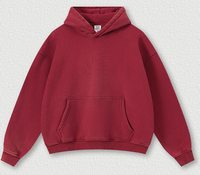 Ensemble streetwear unisexe : sweat à capuche oversize court en molleton délavé et pantalon de survêtement droit – Vêtements de travail