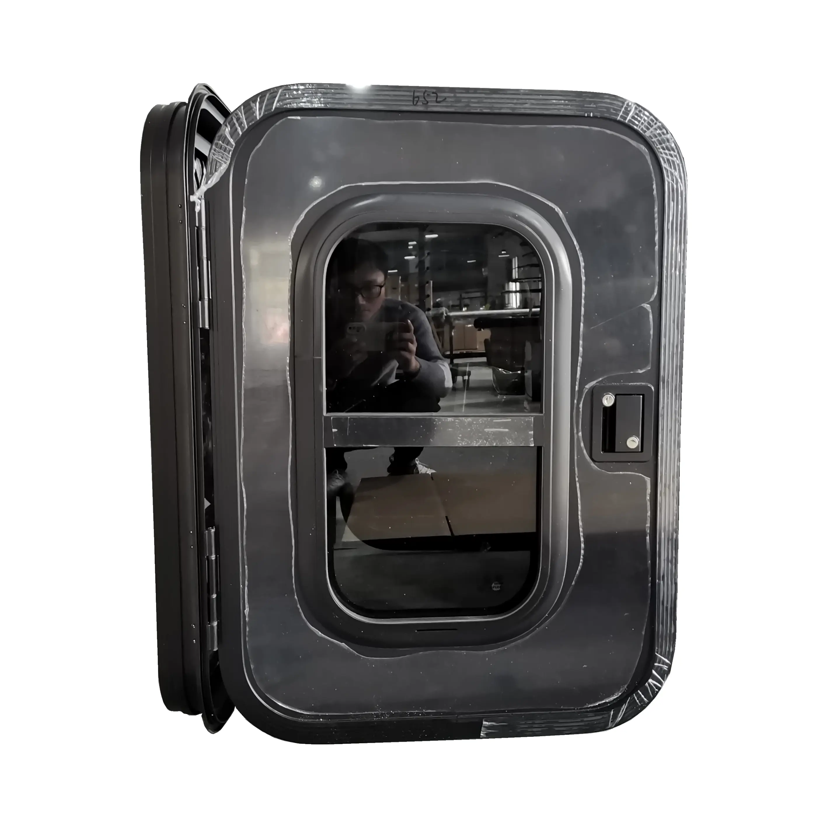 Tongfa custom size Aluminum panel teardrop caravan Travel Trailer Door