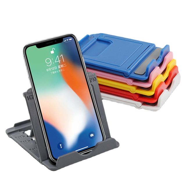 Foldable Mobile Phone Bracket Phone Holder Desk Stand for Mobile Phone Tripod Plastic Foldable Desk Holder