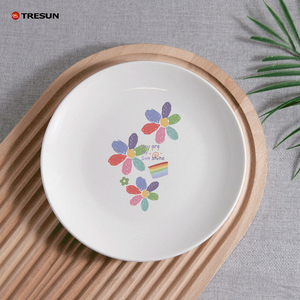 Plato de Porcelana Blanco Liso con Logotipo Personalizado, <span class=keywords><strong>Vajilla</strong></span> para Restaurante, Platos de Cerámica - Product Image 4