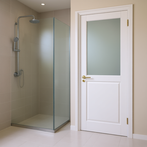 Porte en verre dépoli 30 po x 80 po, finition étanche, pour cuisine intérieure, style contemporain, ouverture manuelle - Product Image 3