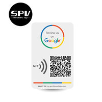 Tarjeta NFC con Código QR Personalizado SPVRFID, HF NFC RFID, para Reseñas de Google, Snapchat, Facebook, Tiktok