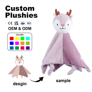 Serviettes apaisantes pour nouveau-nés, vente en gros d'usine, berceuses pour bébés, poupées apaisantes, serviettes apaisantes en tissu doux - Product Image 2