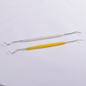 ตะขอเกี่ยวฟันสแตนเลสแบบสองด้านสำหรับกำจัดหินปูน เครื่องมือดูแลช่องปาก - Product Image 1
