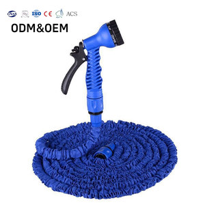 Manguera de Jardín Expandible de Goma de Alta Presión, Flexible, Antiabrasión, Multifuncional, para Lavado de Autos y Riego de Jardines - Product Image 1