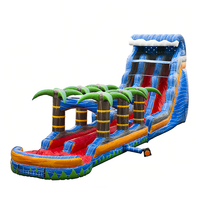 Toboggan aquatique gonflable pour aire de jeux, accessoires de jouets gonflables avec piscine pour enfants