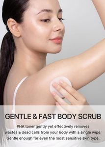 Celimax - Pad éclaircissant pour le corps au thé vert et à la truffe blanche, pour les aisselles, les genoux, les coudes, exfoliant et hydratant doux pour le corps - Product Image 3