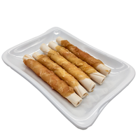 Bâtonnets à mâcher torsadés Joberill au poulet, riches en protéines, sans céréales, saveur lait, friandises dentaires pour chiens, 12-12,5 cm