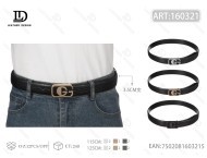 Ceinture décontractée en métal avec boucle en alliage de 3,5 cm - Product Image 1