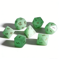 Ensemble de dés polyédriques luminescents, dés de jeu fluorescents pour Dungeons and Dragons
