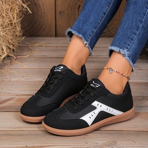 Lente Herfst Retro Blauw Duits Training Dames Sneakers Casual Platte Schoenen Comfortabele Demping Wandelen - Product Image 2