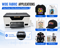 OEM ODM Produk Terbaru A3 30cm XP600 L1800 Printer Inkjet DTF dengan Speaker untuk Toko Percetakan Garmen