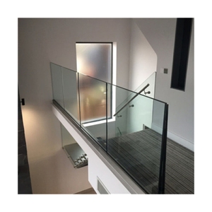 Rampe en verre sans cadre Prima pour terrasse de piscine, balcon, <span class=keywords><strong>escalier</strong></span>, verre trempé de 8 à 12 mm, barrière de sécurité, taille personnalisée - Product Image 1