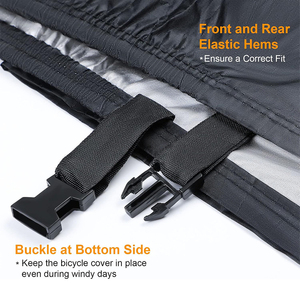 Housse étanche pour vélo d'extérieur pour 2-3 vélos <span class=keywords><strong>Protection</strong></span> UV Anti-poussière <span class=keywords><strong>Pluie</strong></span> Neige Bâche pour vélo de montagne Trous de verrouillage pour vélo de terre - Product Image 3