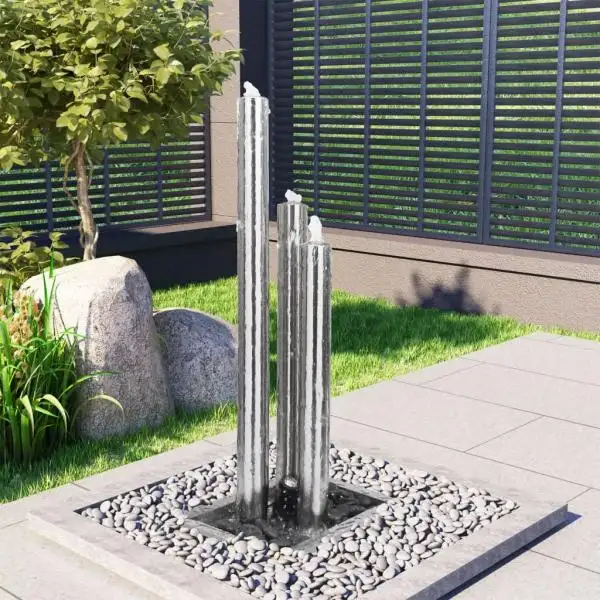 Popular garden stainless steel column fountain outdoor water fountain Eau Fontaine for indoor&outdoor