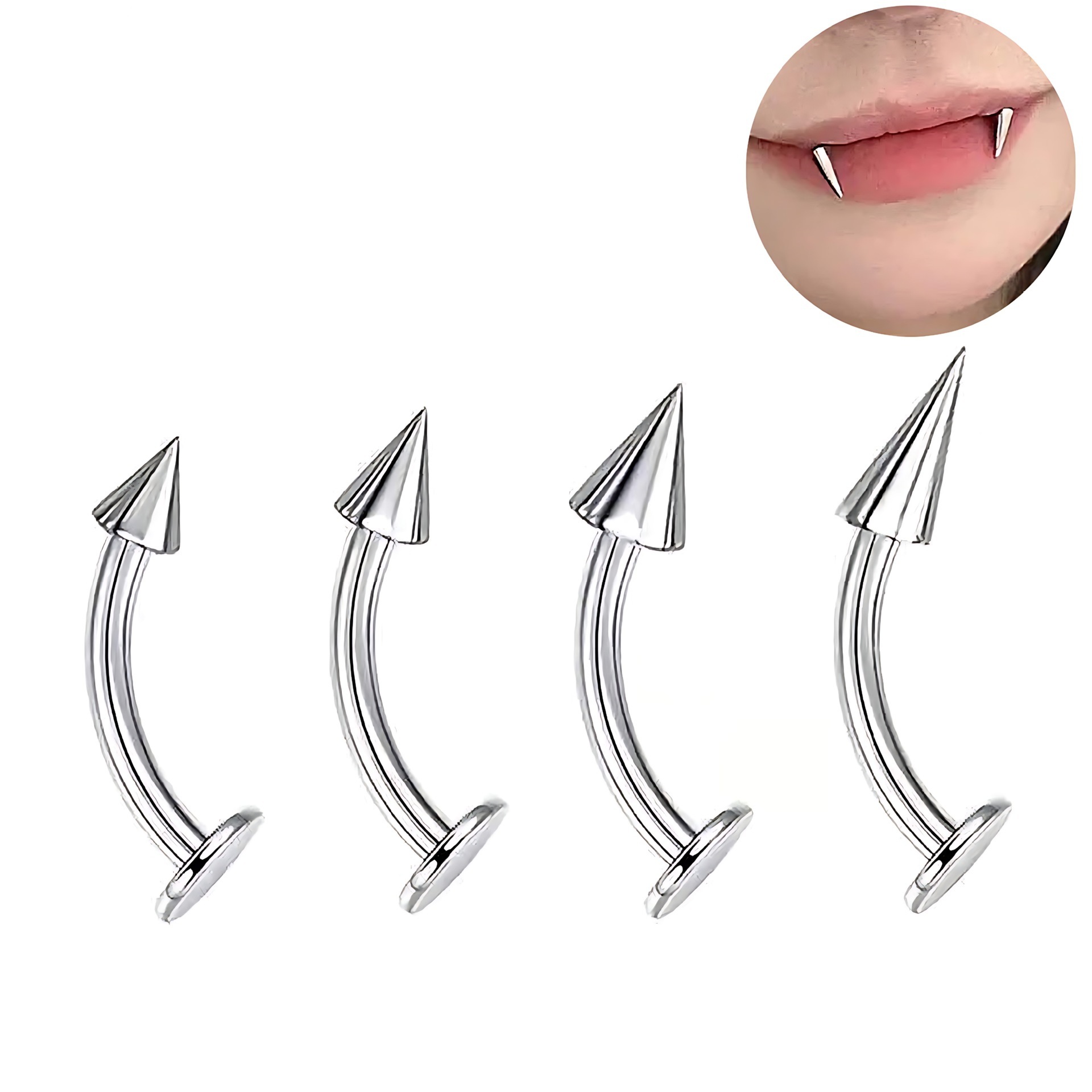 Titanium natural color/cone tip 5*3*6mm