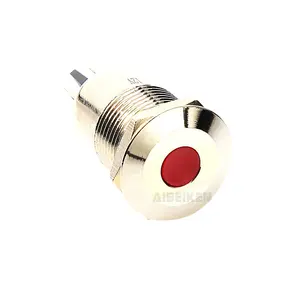 Prezzo di fabbrica 10mm impermeabili 3V 5V 6V 12V 24V 36V 48V 110V 220V spie colorate per il controllo industriale