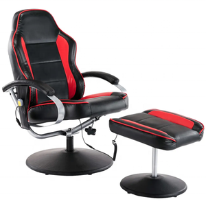 Sillón Reclinable Moderno <span class=keywords><strong>de</strong></span> Piel Sintética Color Crema con Reposapiés <span class=keywords><strong>de</strong></span> Espuma, Muebles <span class=keywords><strong>de</strong></span> <span class=keywords><strong>Audio</strong></span> y <span class=keywords><strong>Video</strong></span> para el Hogar, Sala <span class=keywords><strong>de</strong></span> Estar, Sillones Reclinables, Otros - Product Image 4
