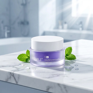 Poudre dentaire naturelle V34 correctrice <span class=keywords><strong>de</strong></span> couleur violette 12g, saveur menthe, formule <span class=keywords><strong>de</strong></span> nettoyage buccal en profondeur, blanchiment des <span class=keywords><strong>dents</strong></span> et élimination des taches - Product Image 1