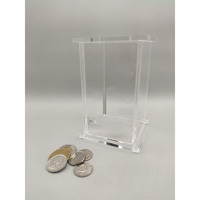 Boîte à Tzedakah élégante en Lucite, boîte de dons en acrylique, collection Judaica, conteneur à monnaie en plastique multicolore pour la communauté