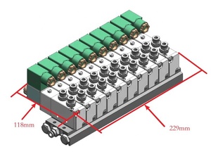 ข้อต่อแบบเร็วพิเศษ 1/4 8 มม. อลูมิเนียม 4V210-08-10F 5 ทาง 12V ชุดจ่ายลม - Product Image 4