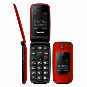 Teléfono Móvil Flip Pequeño de Doble Pantalla, Teléfono Celular 2G de Bajo Precio para Personas Mayores con Botón SOS - Product Image 1