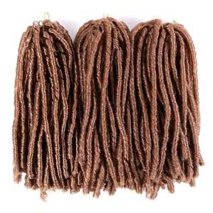 Extensions de cheveux 14 pouces Cabelo Nina Softex en fibre haute température non inflammable, double trame, 3X Pauqre Soft Dread - Product Image 4