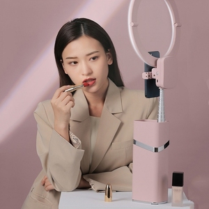 Vente chaude One-Piece Live Invisible Bracket Beauté Remplissage Lumière Téléphone Mobile Fill Light Camera Photo LED Selfie Light Ring - Product Image 6