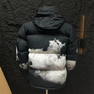 Veste matelassée réversible imperméable de haute qualité, grande taille, formelle, épaisse, 95% coton, avec fermeture éclair et logo personnalisé pour l'hiver - Product Image 4