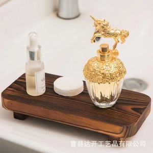 Porte-savon en bois rectangulaire au design minimaliste pour le rangement sous l'évier de la salle de bain, plateau à savon multifonctionnel avec support pour plantes - Product Image 4