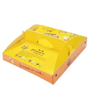 New Coming Food Grade Paper Impressão Papelão Branco Folding Carton Pizza Box Impressão Personalizada 10 polegadas