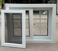 Premium UPVC-Schiebefenster im französischen Design, schalldicht, mit Edelstahlgitter, lebenslange Garantie für moderne Wohnungen