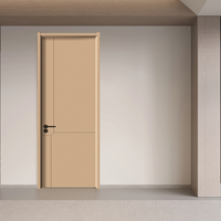 Porte intérieure en bois massif moderne sur mesure avec surface CPL, robuste, à pousser et à tirer, pour projet résidentiel