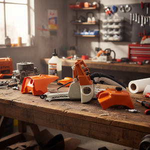 ชุดอุปกรณ์เลื่อยยนต์ Stihl MS660 066 ชิ้นส่วนถังน้ำมัน ด้ามจับด้านหลัง ตัวกรองอากาศ ฝาครอบฐานด้านบน ฝาครอบด้านบน ชุดแผ่นกั้นอากาศ ใช้ร่วมกันได้ - Product Image 3