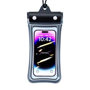 Funda impermeable para teléfono, 21,5x11,5 cm, transparente universal con correa para rafting y buceo al aire libre - Product Image 2