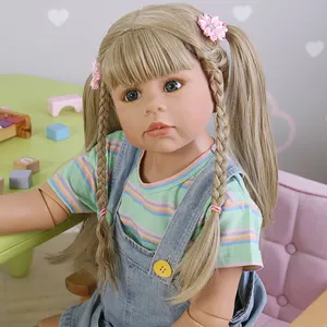 Boneca de simulação infantil, 98 cm, 38 polegadas, modelo de roupas, 3 anos de idade, bonecas