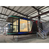 Vente en gros mobile extensible de petites maisons modernes préfabriquées portables de haute qualité en acier Capsul House
