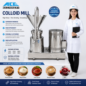 Broyeur/Moulin colloïdal de qualité alimentaire pour la fabrication de pâte de pistache, de noix de cajou, de noisettes, <span class=keywords><strong>d</strong></span>'amandes et de crème de fèves de cacao - Product Image 3