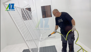 Automatische/halbautomat ische Pulver beschichtung system maschine zum Lackieren und Trocknen von Felgen - Product Image 4