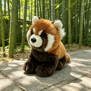 Peluche réaliste de <span class=keywords><strong>panda</strong></span> roux, jouet en peluche doux et réaliste de <span class=keywords><strong>panda</strong></span> roux, cadeau, souvenir de zoo, vente en gros, logo personnalisé - Product Image 6