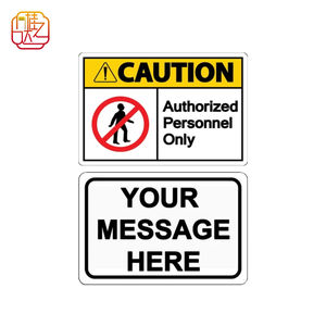 11.8X7.9in معدن شخصي وقوف العملاء فقط بدون تحذير التدخين تزيين النص/الشعار/لوحة إيقاف الصورة - Product Image 4