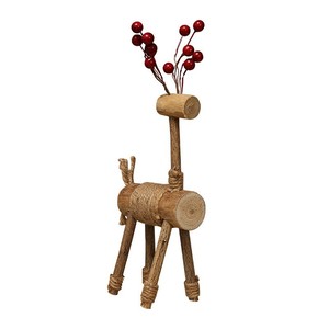 Figurines de cerfs en bois massif Mystic Arts, style nordique, décoration de bureau, décoration de la maison, chambre à coucher, salon, artisanat - Product Image 5