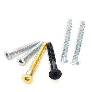 Confirmación de muebles galvanizados Tornillos de 7x50mm con ranura hexagonal de 4 mm - Product Image 2