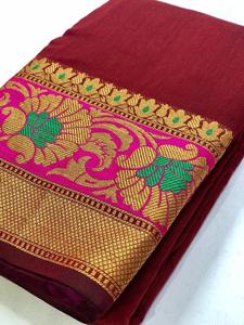 Look le plus riche et attrayant Sarees en soie Kanchipuram avec une belle pièce de chemisier Les femmes indiennes portent le meilleur prix de gros Surat Ethnic - Product Image 2