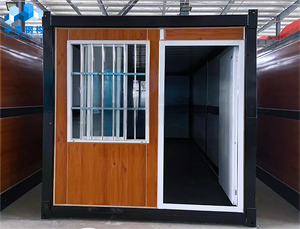 Maison mobile pliable de 20 pieds avec design méditerranéen en sandwich et acier, maison préfabriquée étanche - Product Image 2